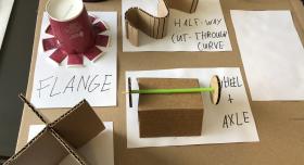 cardboard construction techniques display 1