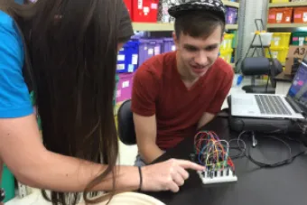 Student uses arduino in her Step1 maker project