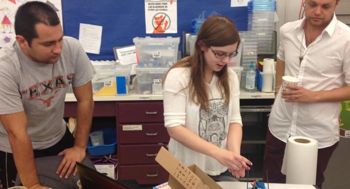 Student uses a scribble bot in her Step1 maker project
